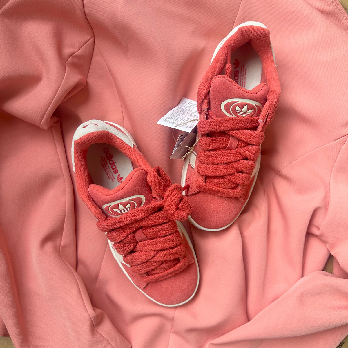 Pantofi Sport Adidas Campus 00 Red Cream Pink Corai JQ5805