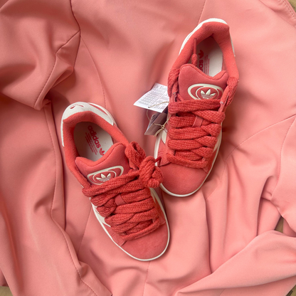 Pantofi Sport Adidas Campus 00 Red Cream Pink Corai JQ5805