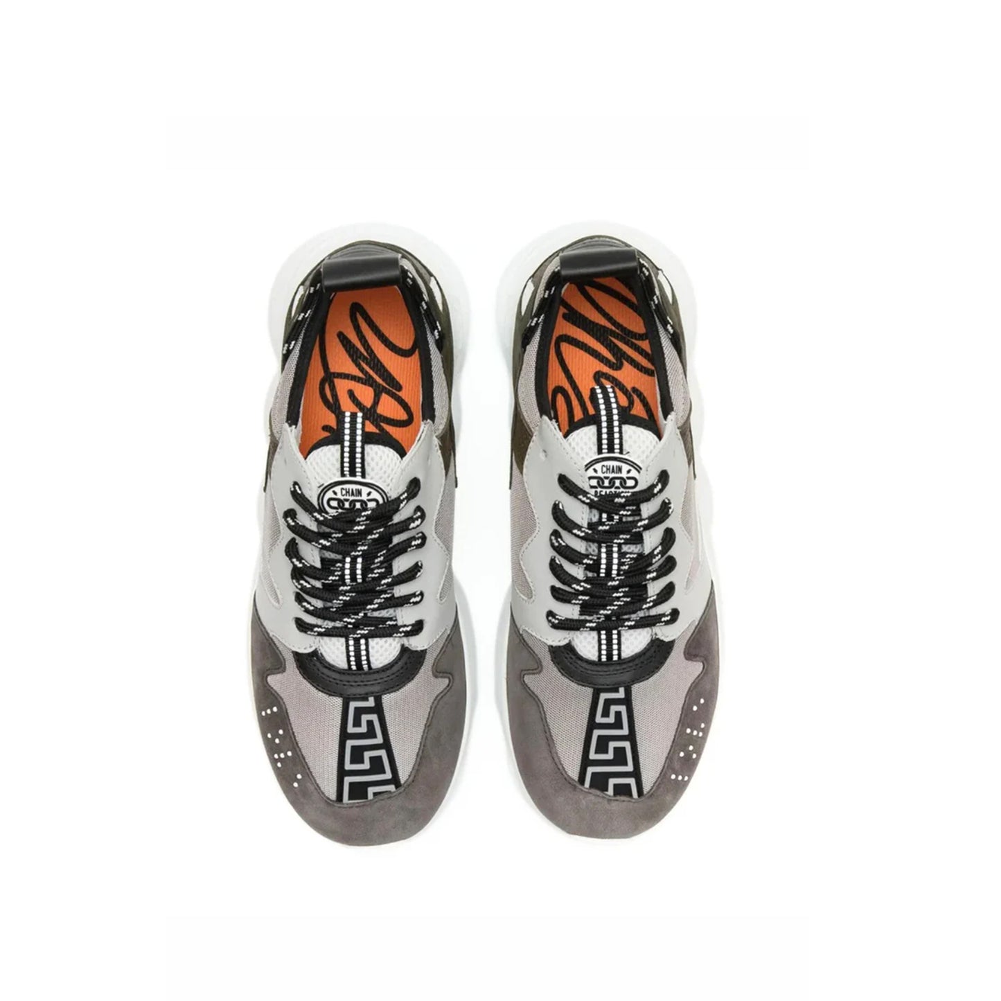 Pantofi Sport Versace Chain Reaction V3 Grey Brown-Gri maro