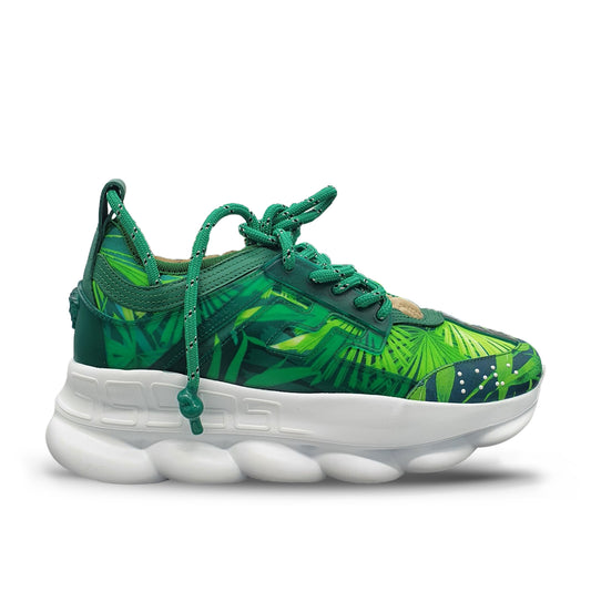 Versace Chain Reaction Concepts JLO 2000 Jungle Tropical Green-Emerald