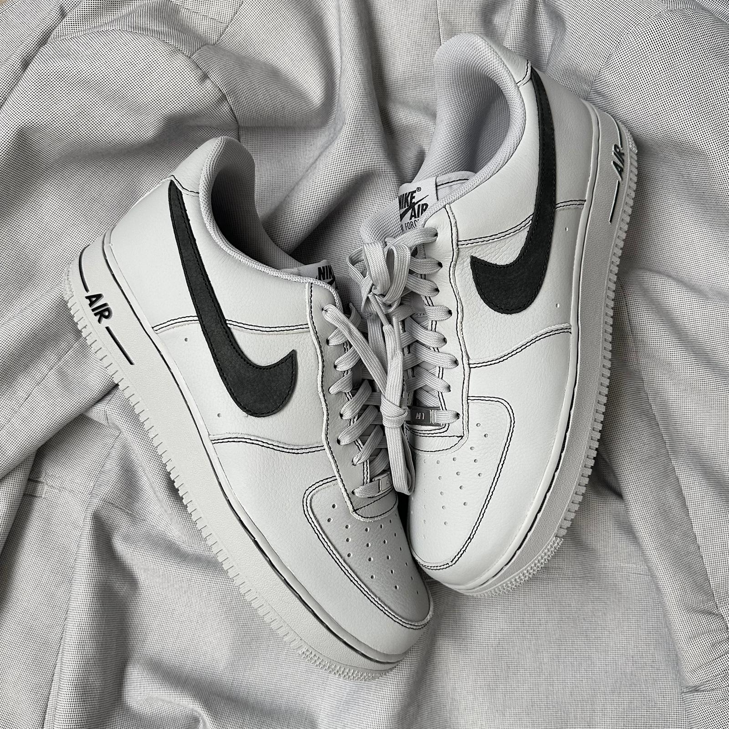 Pantofi Sport Nike Air Force 1 Low Wolfgrey Black HQ2037-004