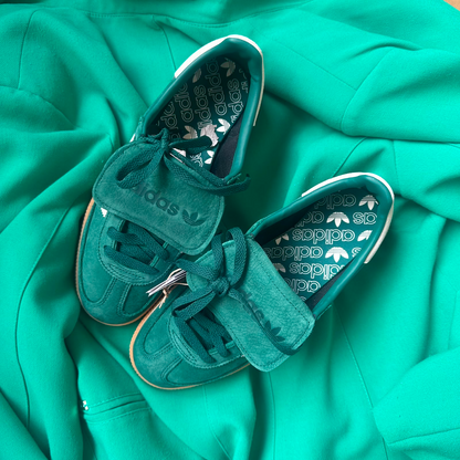 Pantofi Sport Adidas Handball Spezial Lt Verde Gri JR4880