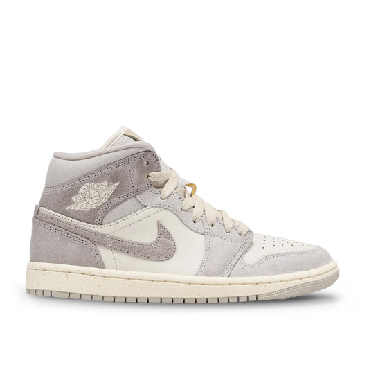Pantofi Sport Air Jordan 1 Mid Bej Iron Oreo IB7010-001