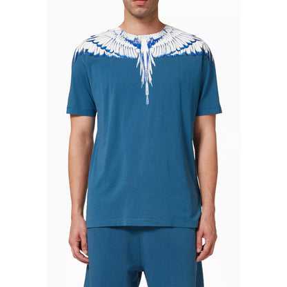 Tricou Marcelo Burlon Blue-White CMAA018S22JER001