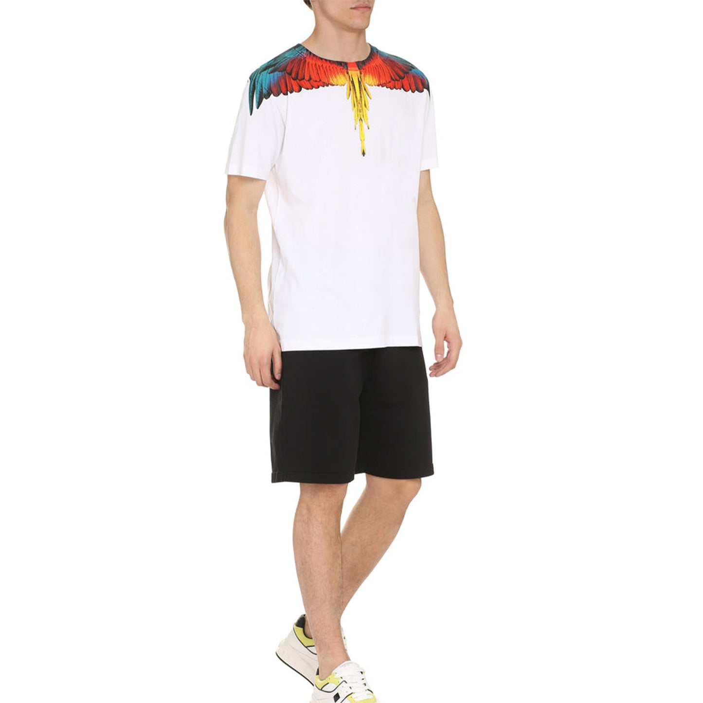 Tricou Marcelo Burlon White-Multicolor Red CMAA018S22JER001