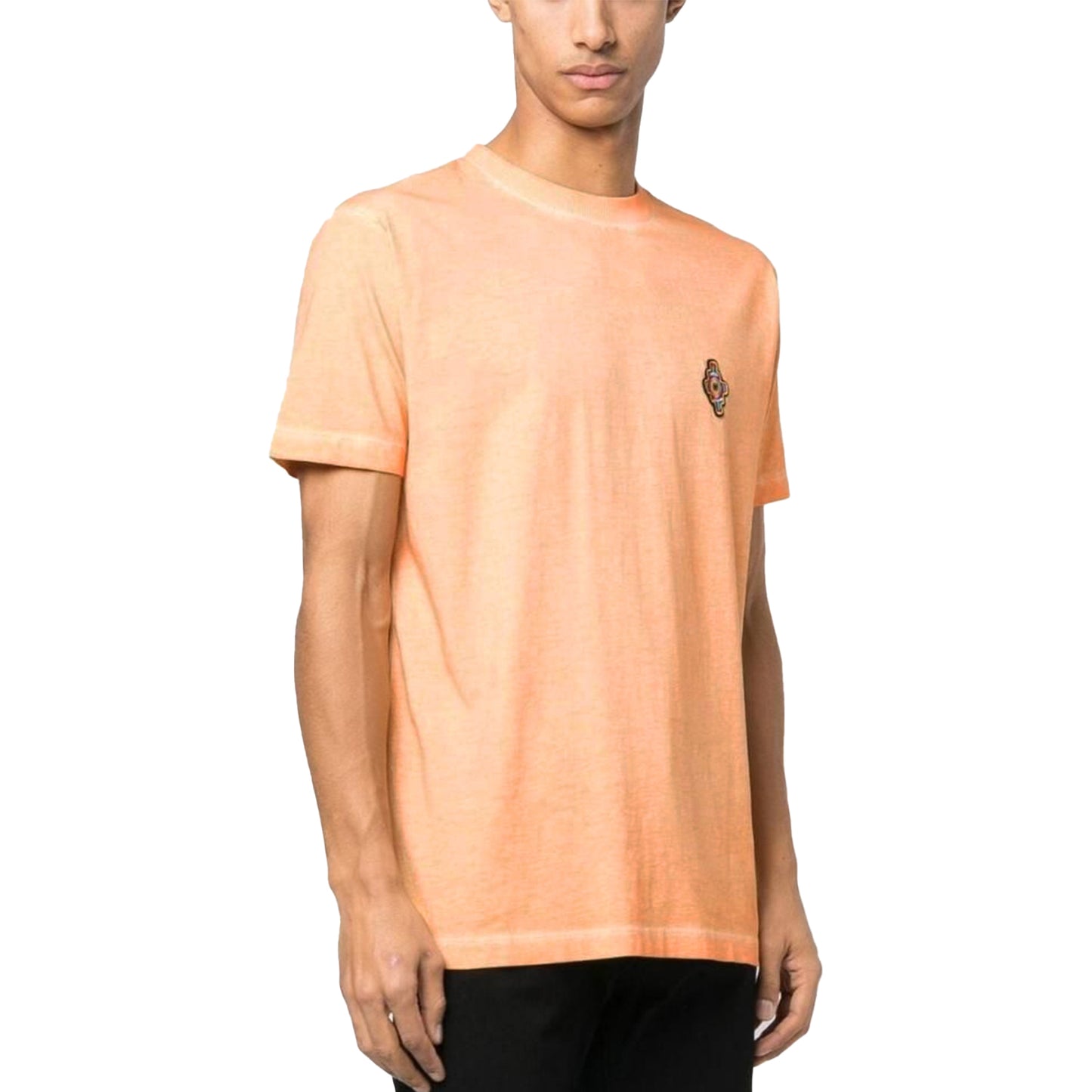 Tricou Marcelo Burlon Light Orange Tie-Dye CMAA018S23JER008