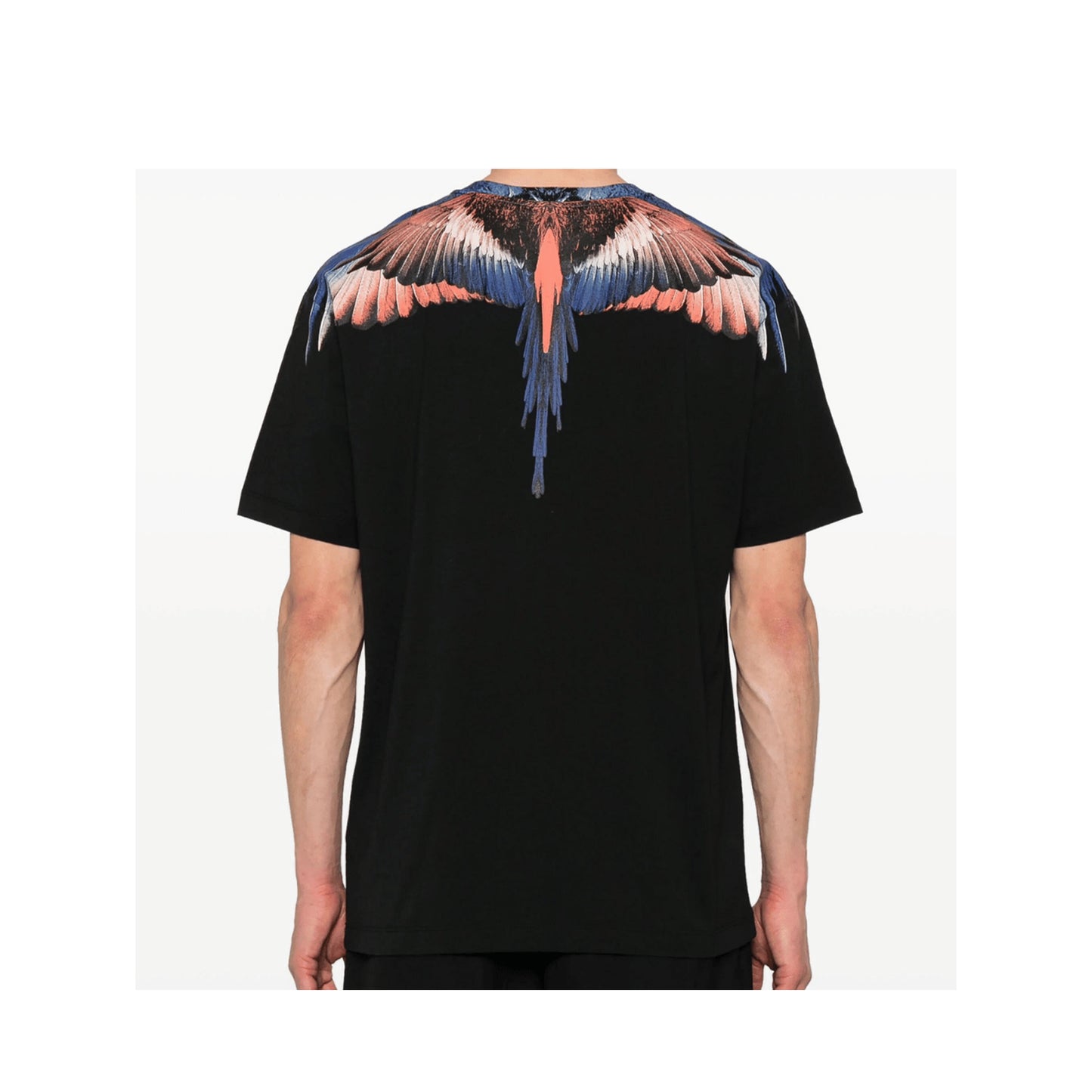 Tricou Marcelo Burlon Black-Multicolor Blue Wings CMAA056S24JER001
