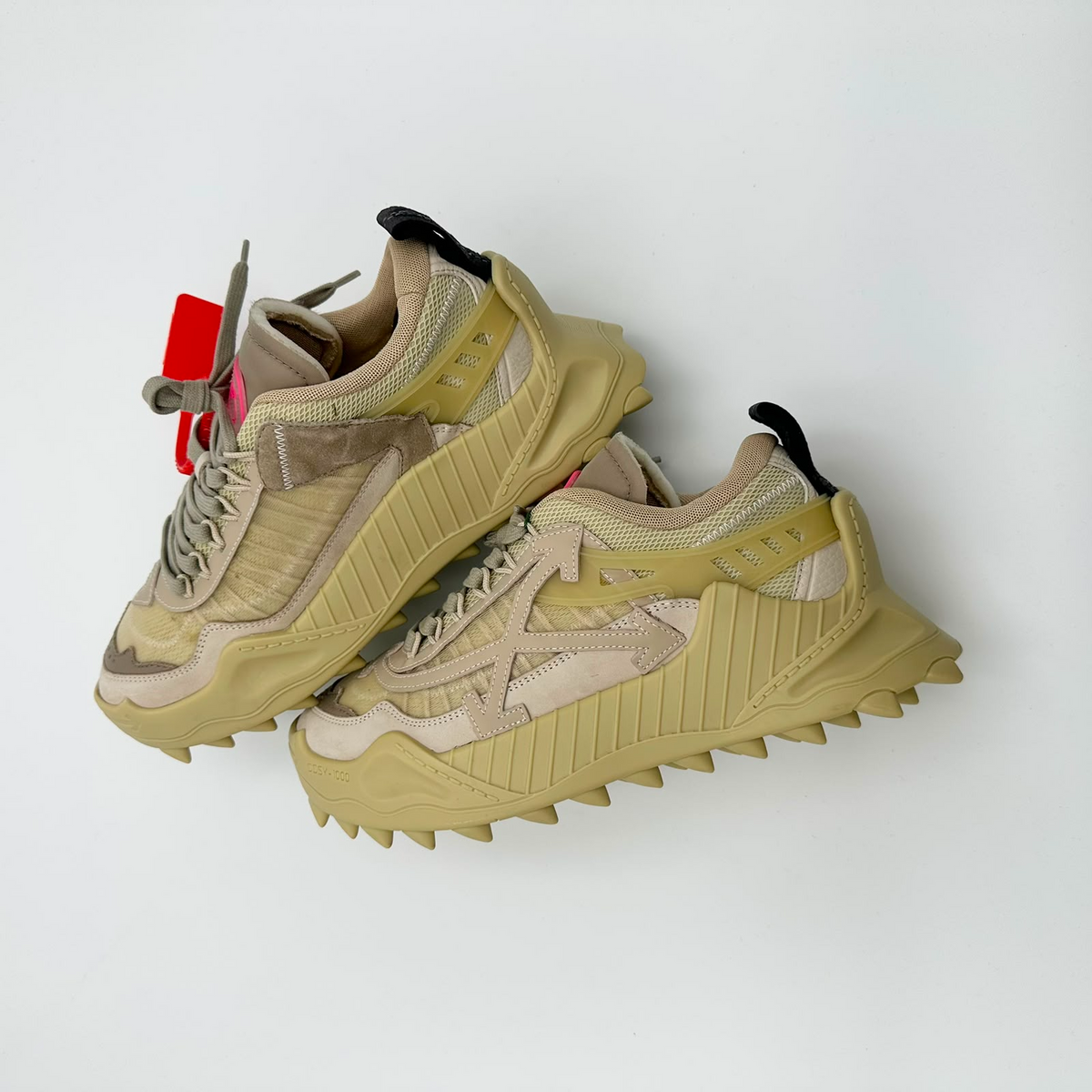 Pantofi Sport Off-White Odsy-1000 White Cream Beige OWIA180E20FAB0016109