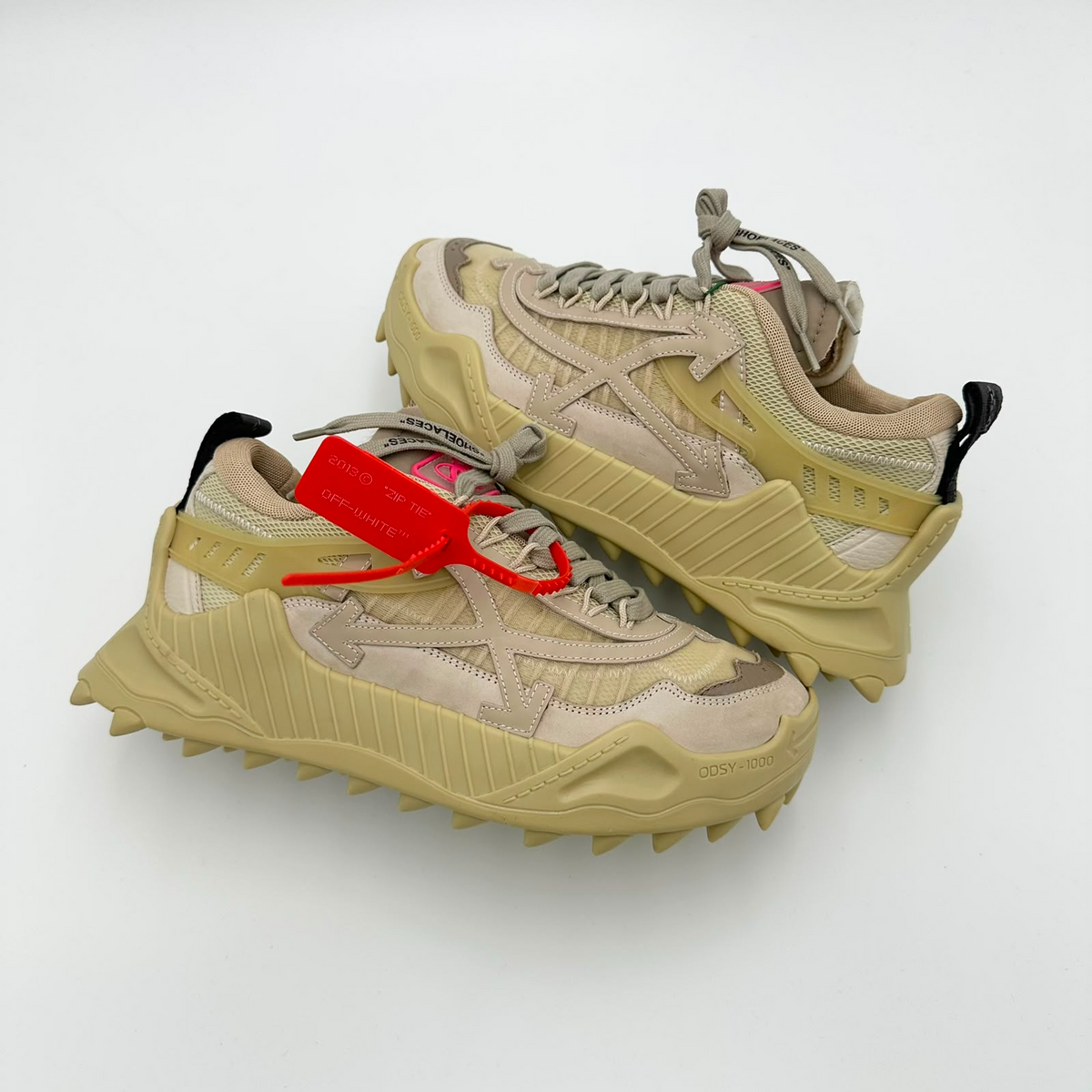Pantofi Sport Off-White Odsy-1000 White Cream Beige OWIA180E20FAB0016109
