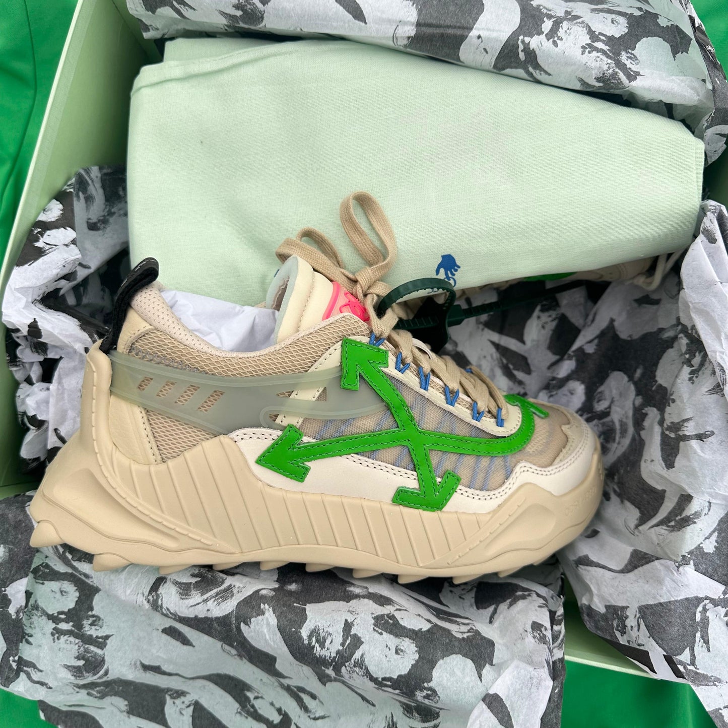 Pantofi Sport Off-White Odsy-1000 Bej Verde