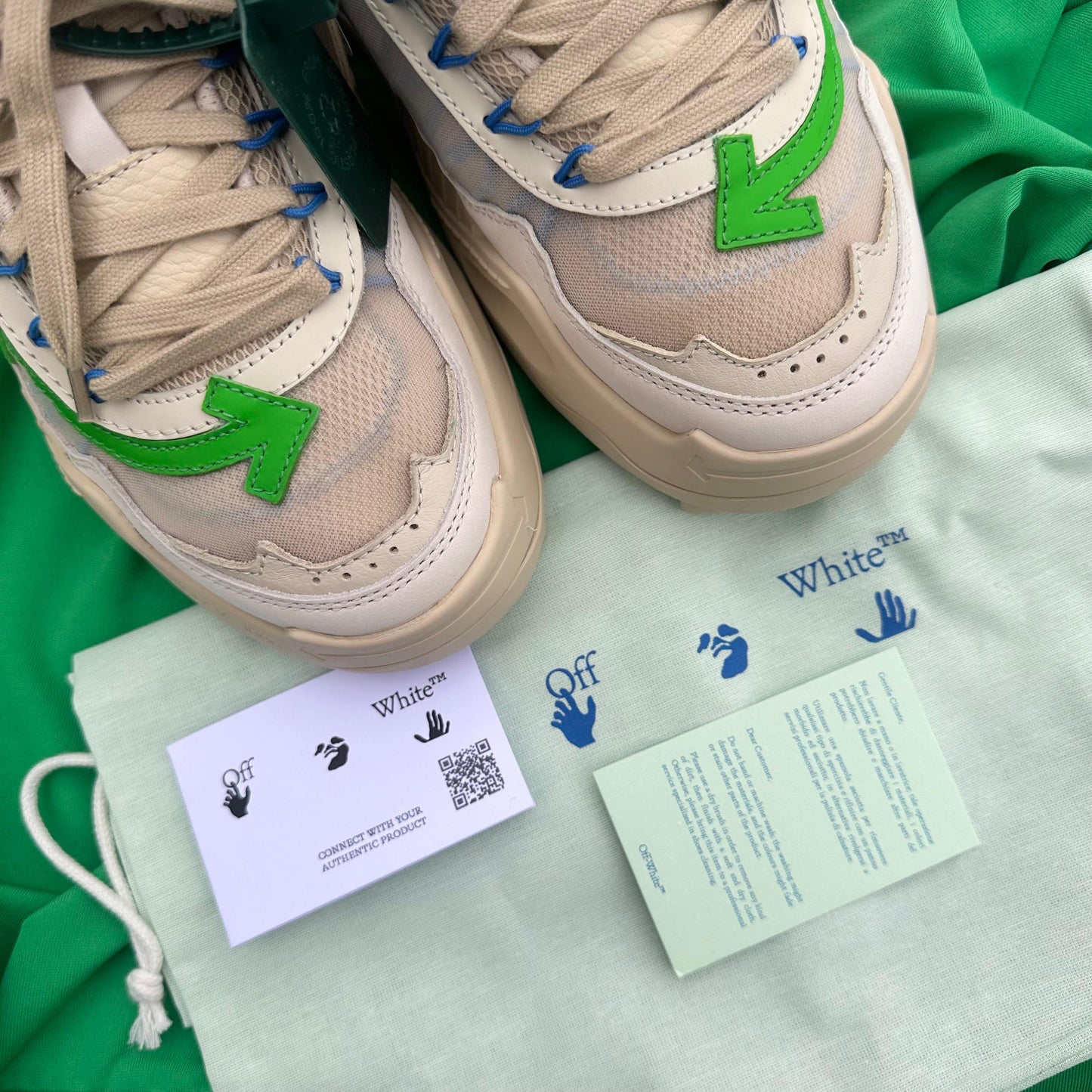 Pantofi Sport Off-White Odsy-1000 Bej Verde