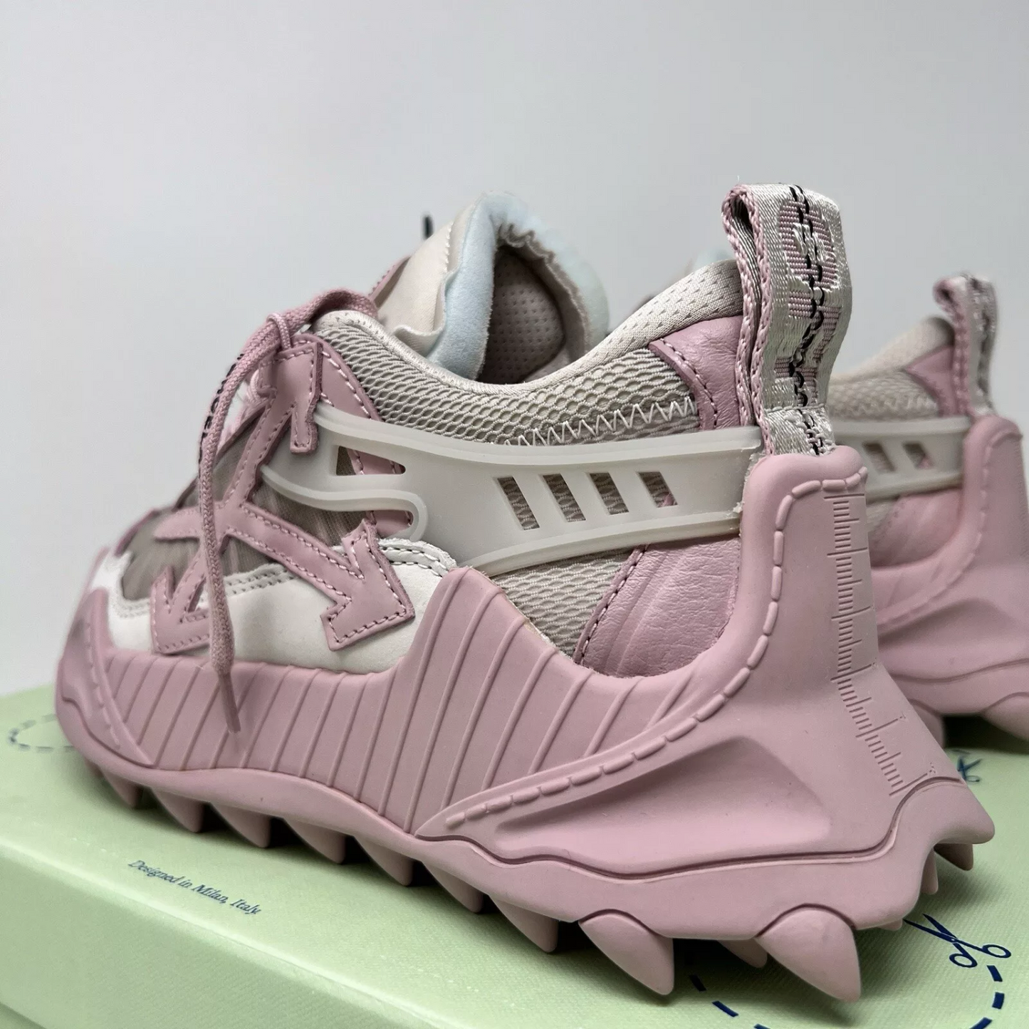 Pantofi Sport Off-White Odsy-1000 Beige Pink Roz Pal