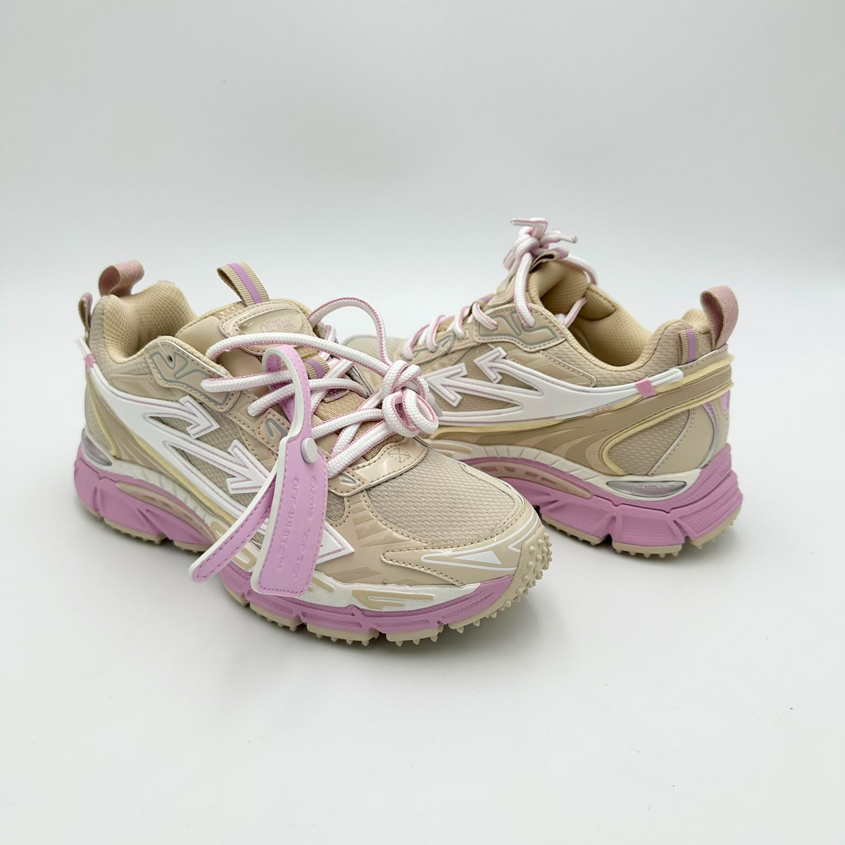 Pantofi Sport Off-White Be Right Back Sail Pink Bej Roz OWIA289S25FAB0026136