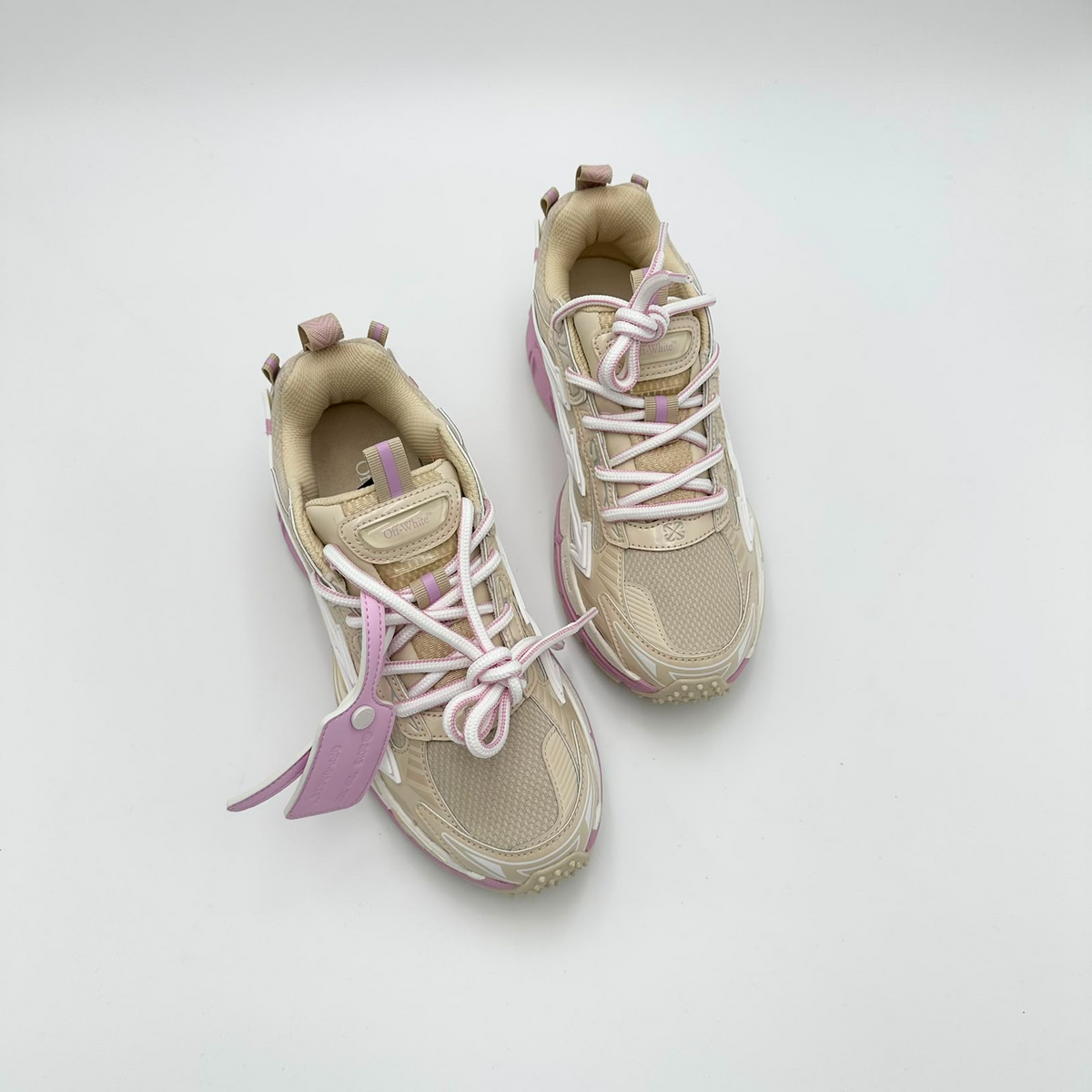 Pantofi Sport Off-White Be Right Back Sail Pink Bej Roz OWIA289S25FAB0026136