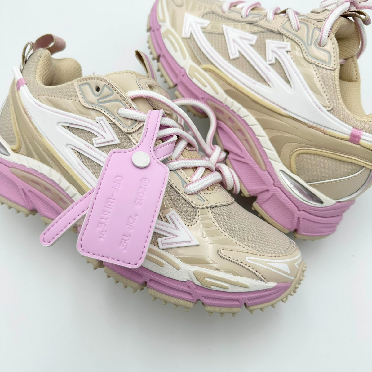 Pantofi Sport Off-White Be Right Back Sail Pink Bej Roz OWIA289S25FAB0026136