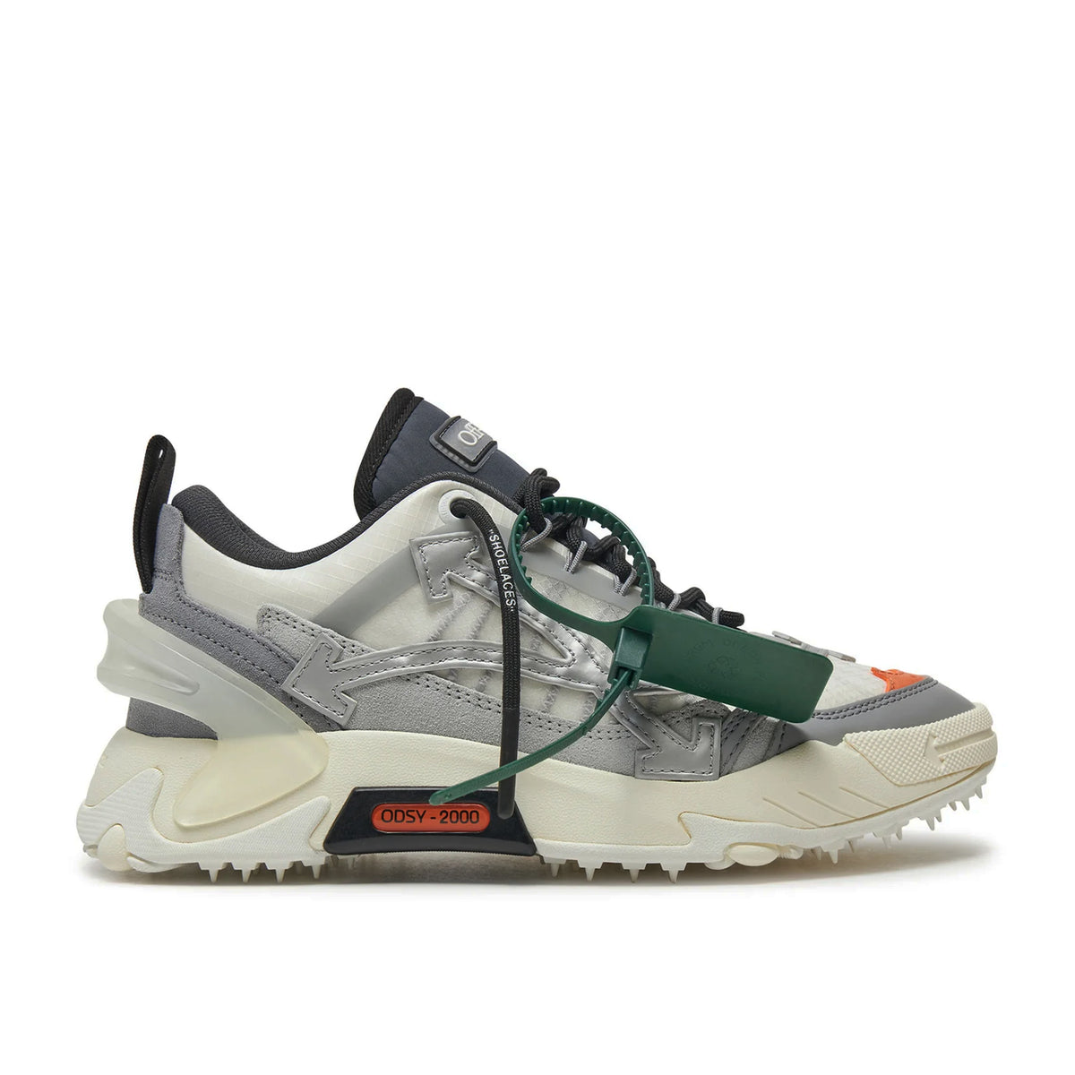 Pantofi Sport Off-White Odsy 2000 Silver Bullet Gri Bej OMIA190F23FAB0010106