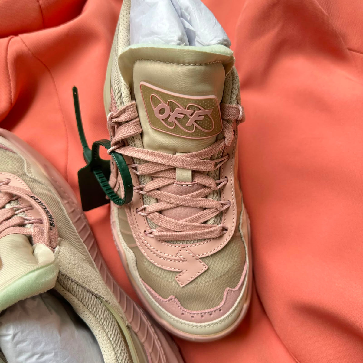 Pantofi Sport Off-White Odsy-1000 Beige Pink Roz Pal OWIA180S22FAB0016130
