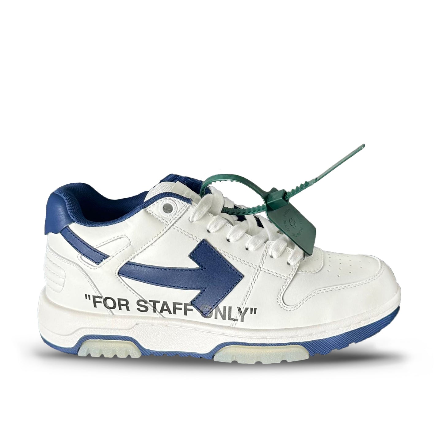 Pantofi Sport Off-White Out Of Office For Staff Only Navy Blue OMIA189T21LEA0010145