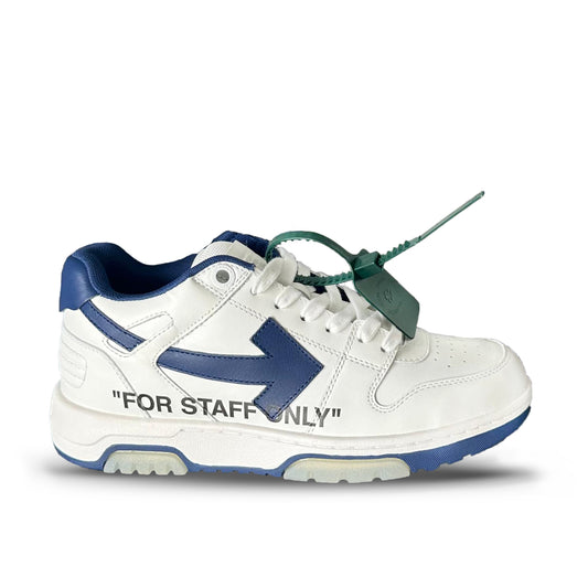 Pantofi Sport Off-White Out Of Office For Staff Only Navy Blue OMIA189T21LEA0010145