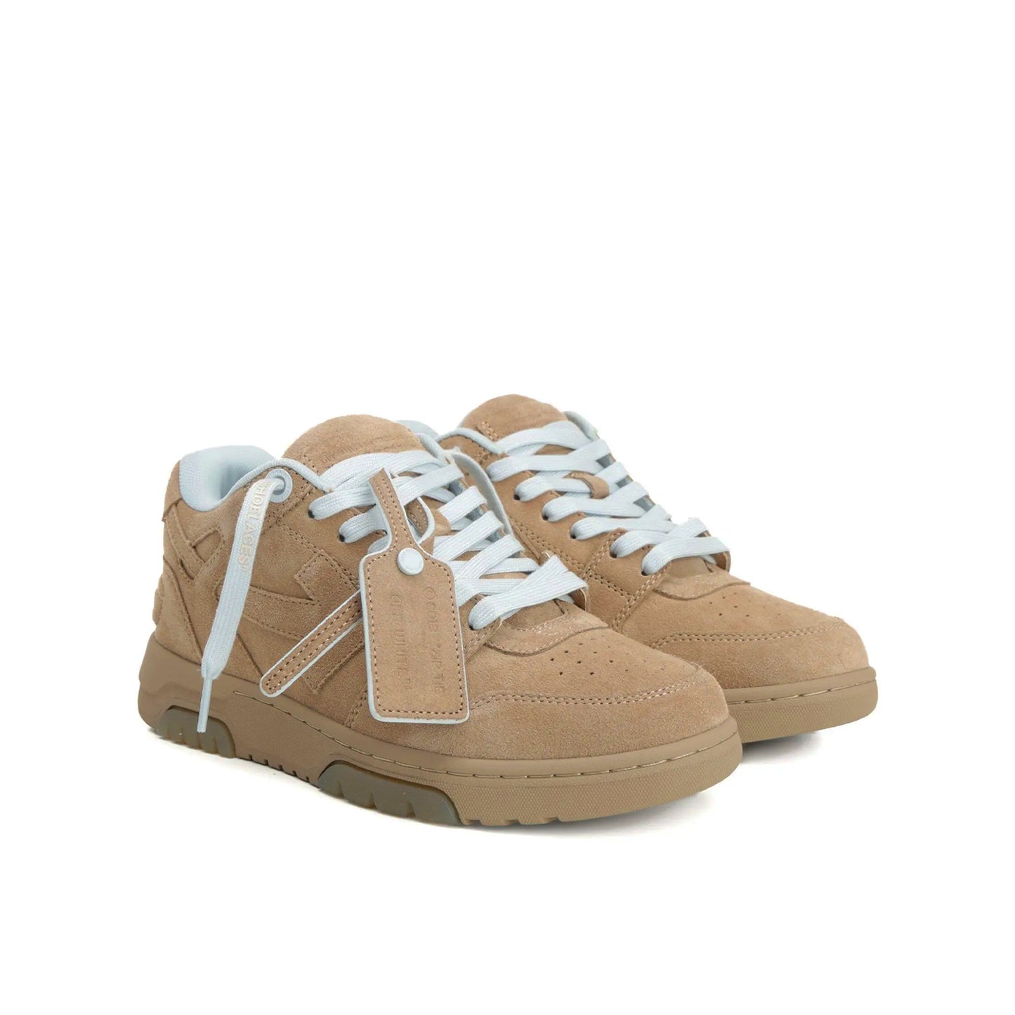 Pantofi Sport Off-White Out Of Office Low Brown Baby Blue-Maro Albastru