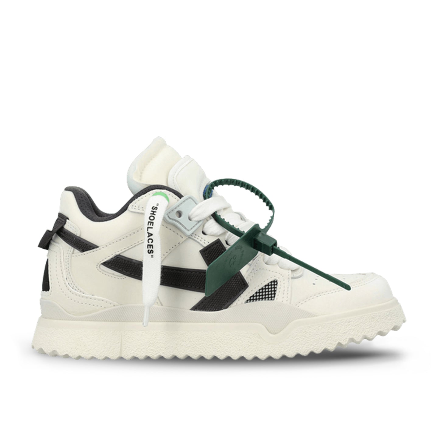 Pantofi Sport Off-White Sponge Mid Top White Black Alb Negru