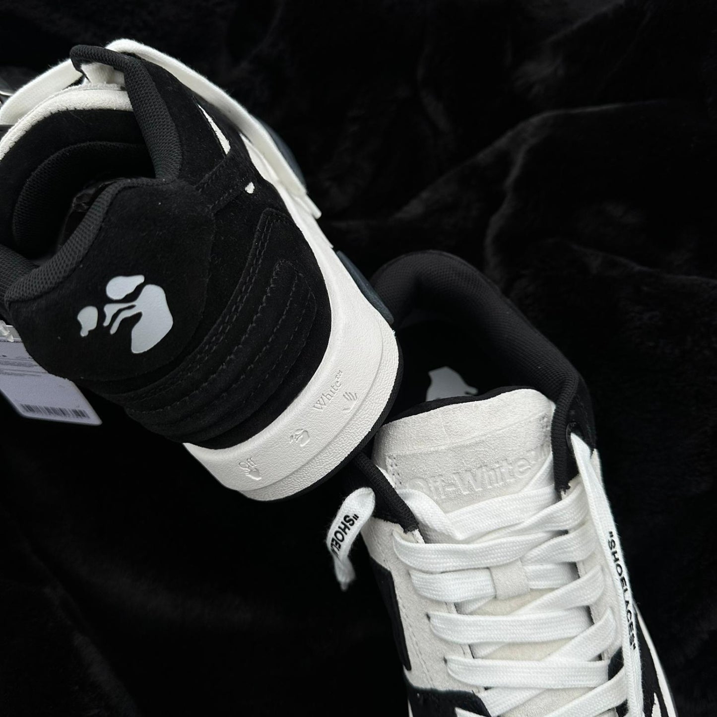 Pantofi Sport Off-White Out Of Office Low Cow Black Suede