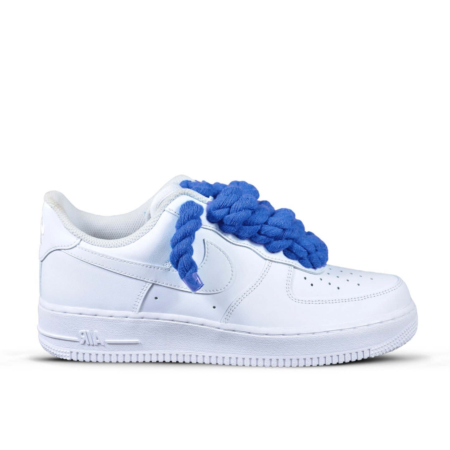 Pantofi Sport Nike Air Force 1 Low Custom Rope Laces Royal Blue Bleumarin