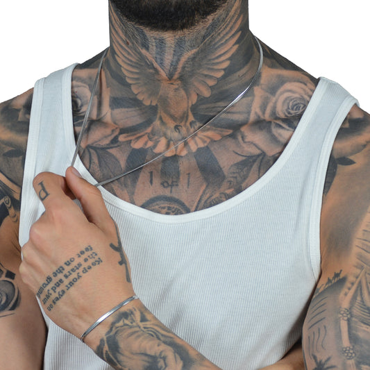 Set Colier+Bratara Snake Argintiu Unisex