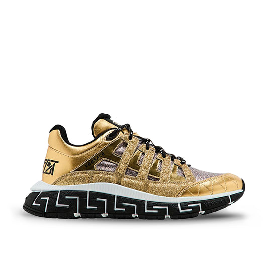 Pantofi Sport Versace Trigreca Shining Gold Black-Auriu